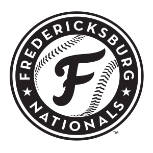 Fred Nats baseball logo black and white