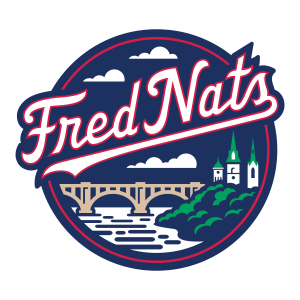 Fred Nats logo including the train bridge and steeples