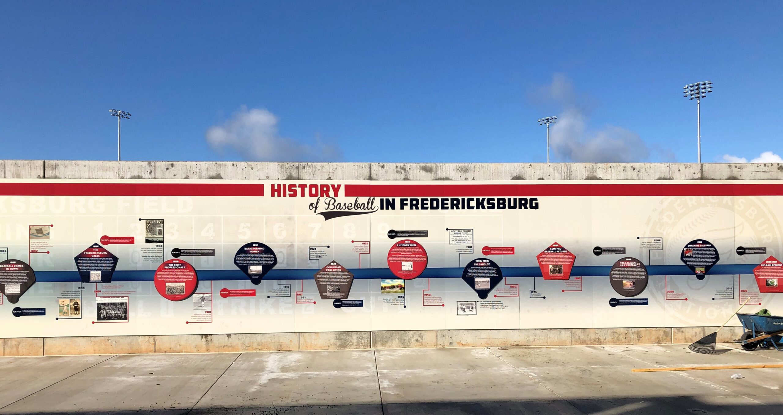 FredNats unveil history wall