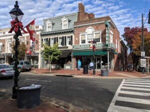 Historic buildings on Caroline Street.