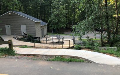 Walkway nearing completion at Alum Spring Park