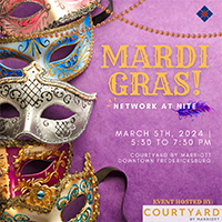 Mardi Gras masks and invitation