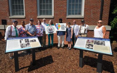 UMW Installs Five New Fredericksburg  Civil Rights Wayside Panels on Campus