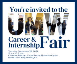 Invitation to UMW Career & Internship Fair