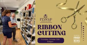 Flykup Ribbon Cutting Graphic
