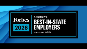 Forbes 2026 Americas Best in State Employers Logo